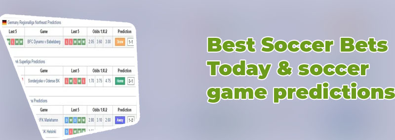 Soccer stats predictions today
