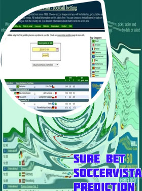 Soccer vista sure bet prediction
